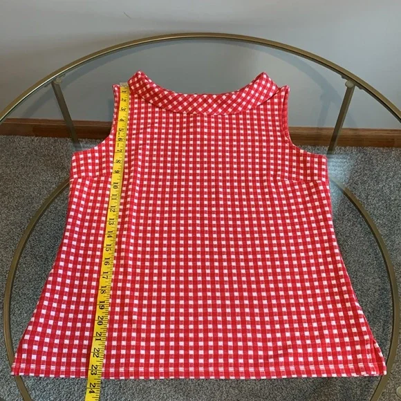 Talbots Sleeveless Gingham Top - Picture 11 of 16